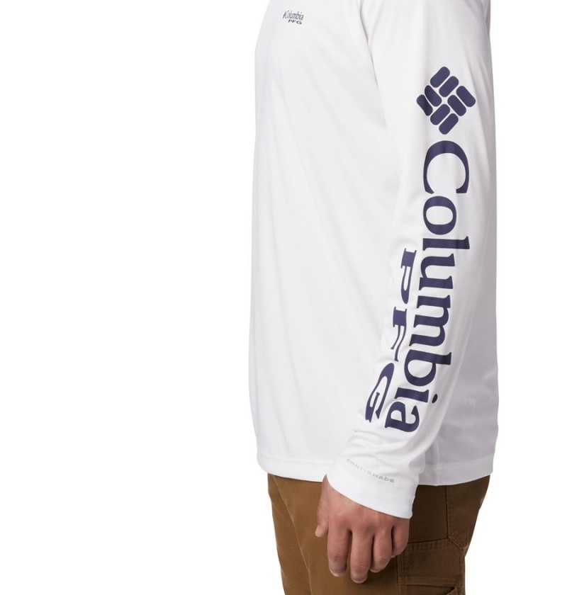 Columbia PFG Terminal Tackle Men's Hoodie White | HWLSYA-098