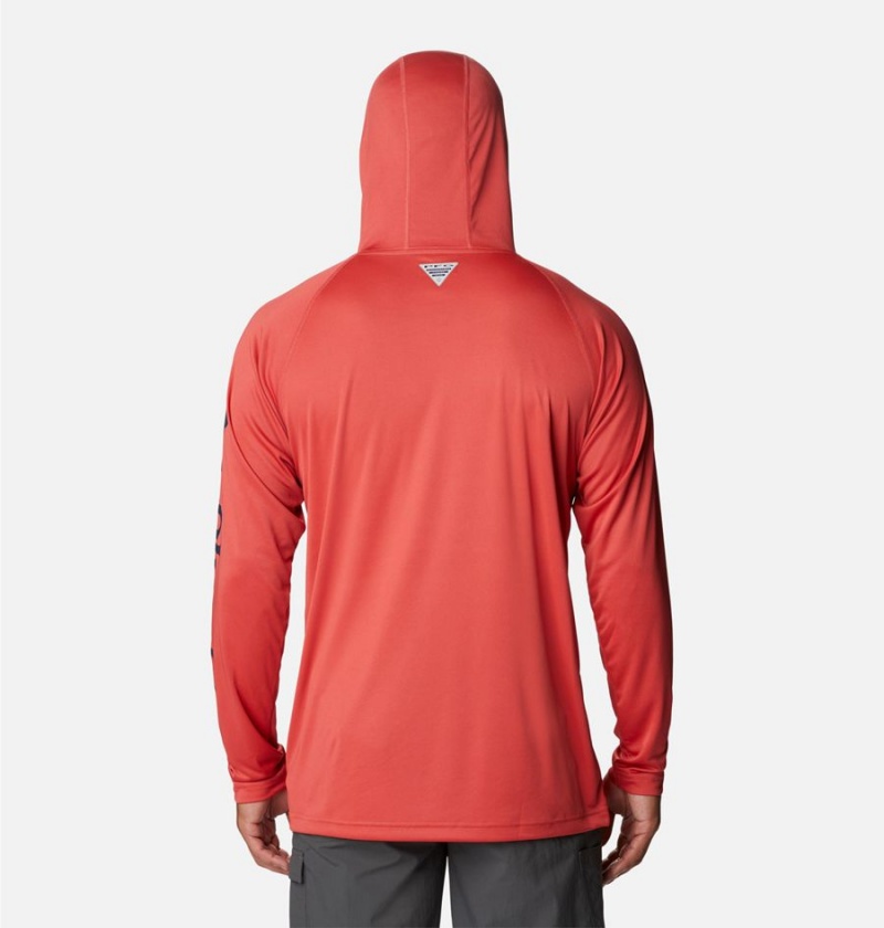 Columbia PFG Terminal Tackle Men's Hoodie Red | NWMFRX-417