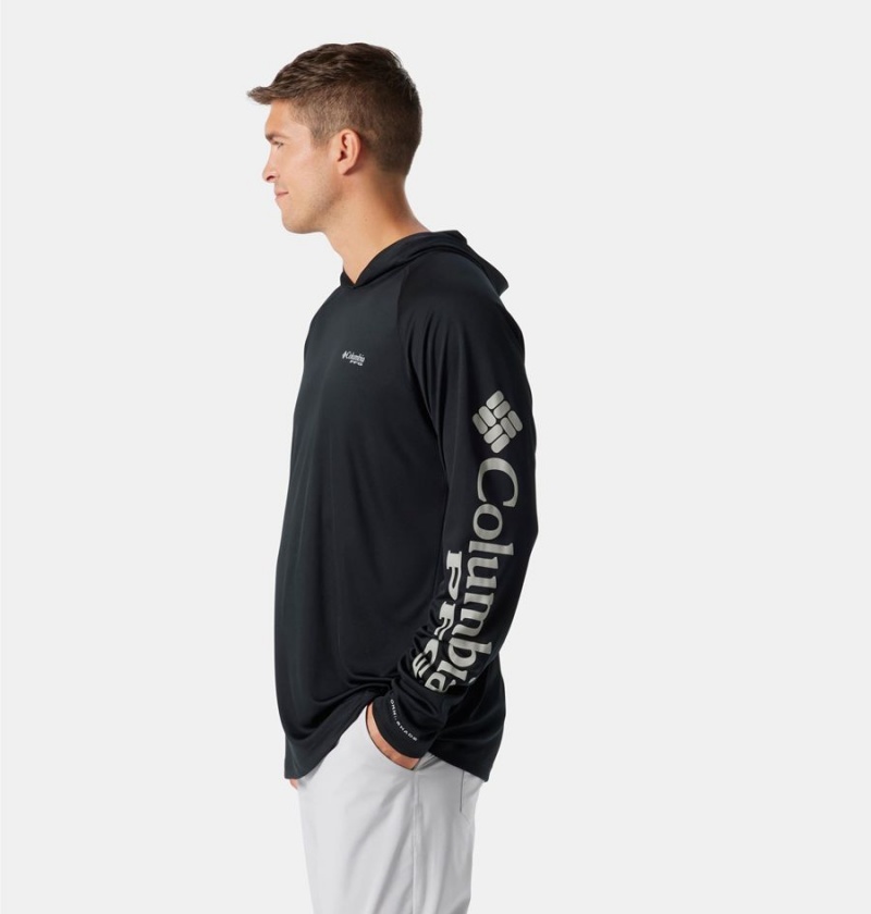 Columbia PFG Terminal Tackle Men's Hoodie Black | WSJNPR-508