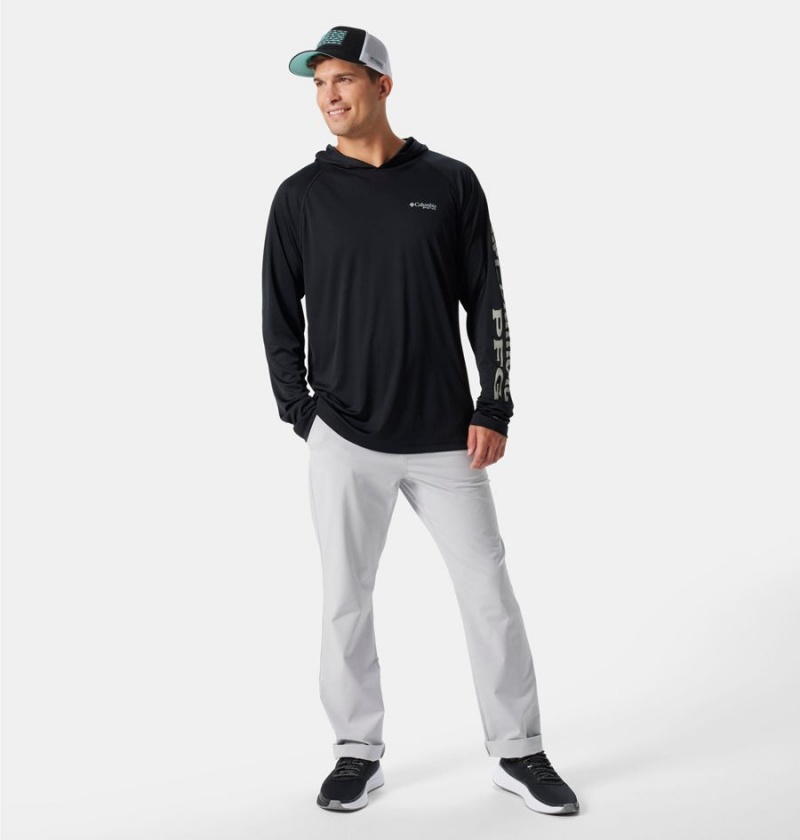Columbia PFG Terminal Tackle Men's Hoodie Black | WSJNPR-508