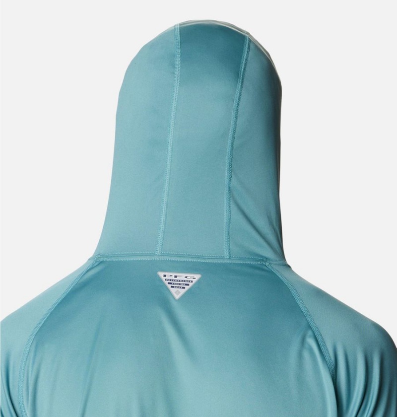 Columbia PFG Terminal Tackle Men's Hoodie Turquoise | WINXQC-451