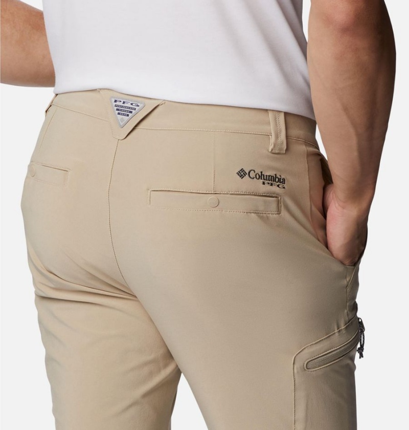 Columbia PFG Terminal Tackle Men's Pants Khaki | ZWEIMU-718