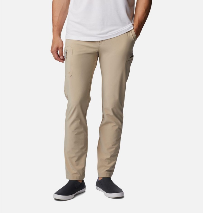 Columbia PFG Terminal Tackle Men\'s Pants Khaki | ZWEIMU-718