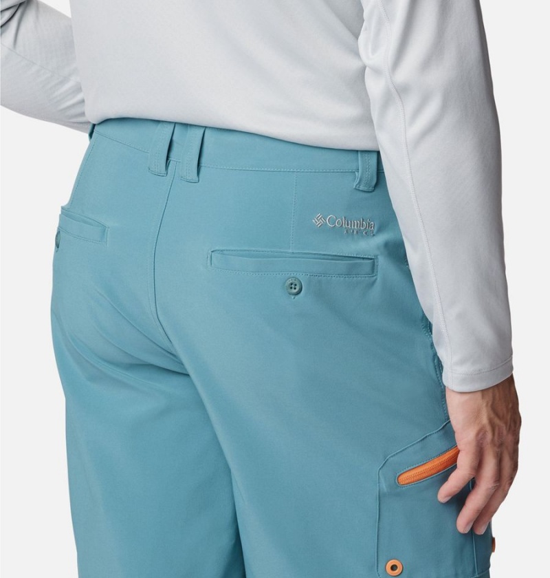 Columbia PFG Terminal Tackle Men's Shorts Turquoise | SPIUFQ-792