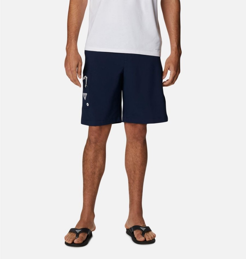 Columbia PFG Terminal Tackle Men\'s Shorts Navy | NADUWL-680