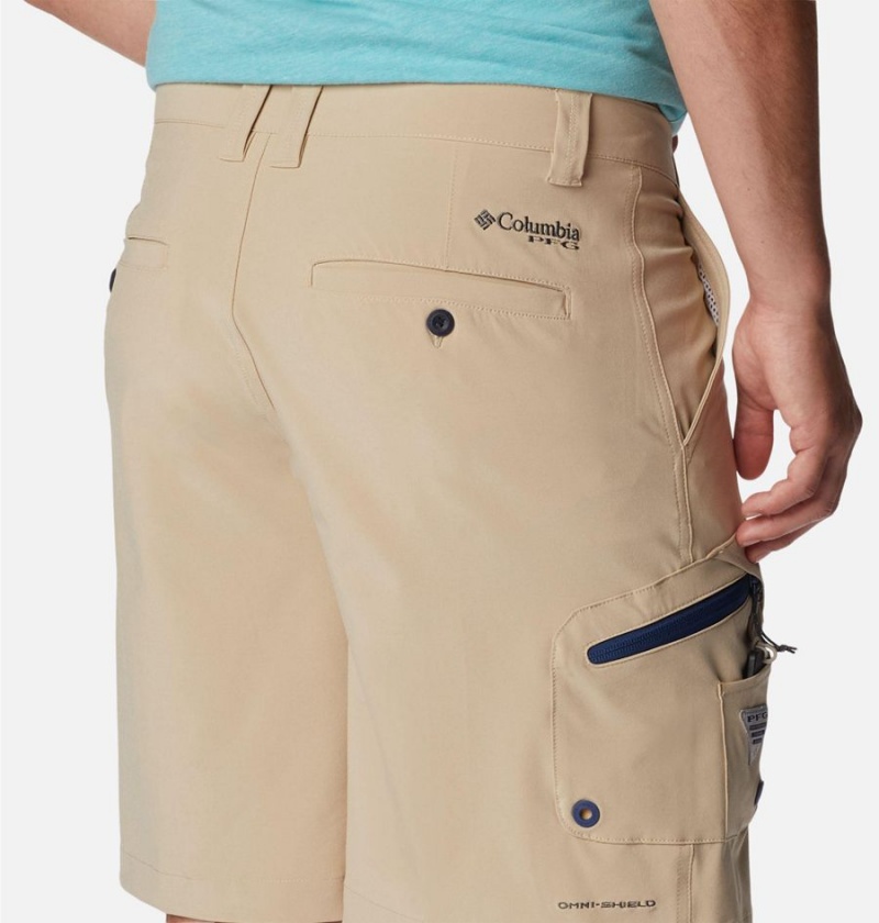 Columbia PFG Terminal Tackle Men's Shorts Khaki | VZPMEI-140