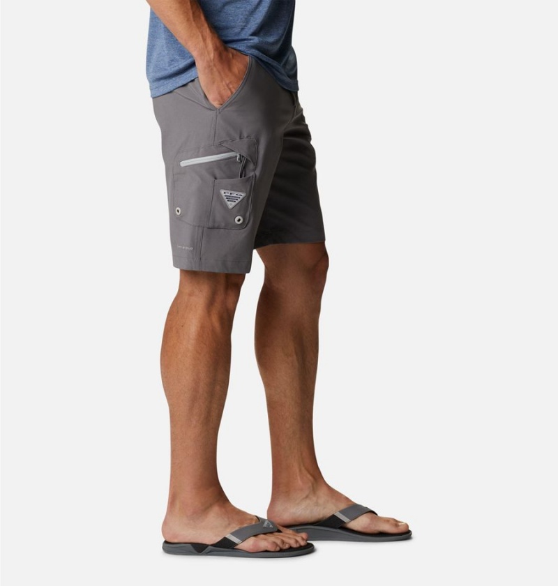 Columbia PFG Terminal Tackle Men's Shorts Grey | HFSNOW-360