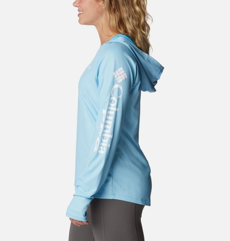 Columbia PFG Tidal Deflector Women's Hoodie Blue | SKYOEG-632