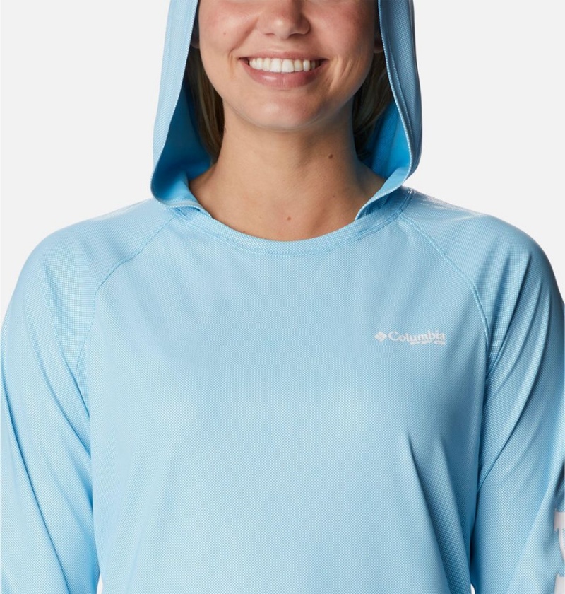 Columbia PFG Tidal Deflector Women's Hoodie Blue | SKYOEG-632
