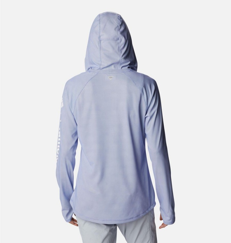 Columbia PFG Tidal Deflector Women's Hoodie Purple | VOJBZM-982