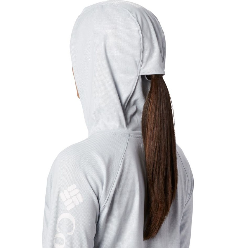 Columbia PFG Tidal Deflector Women's Hoodie Grey | GDBILQ-674