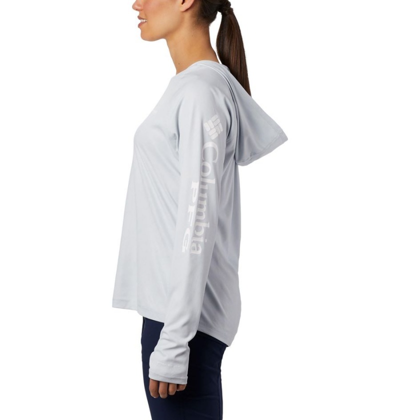 Columbia PFG Tidal Deflector Women's Hoodie Grey | GDBILQ-674