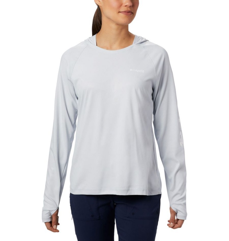 Columbia PFG Tidal Deflector Women\'s Hoodie Grey | GDBILQ-674
