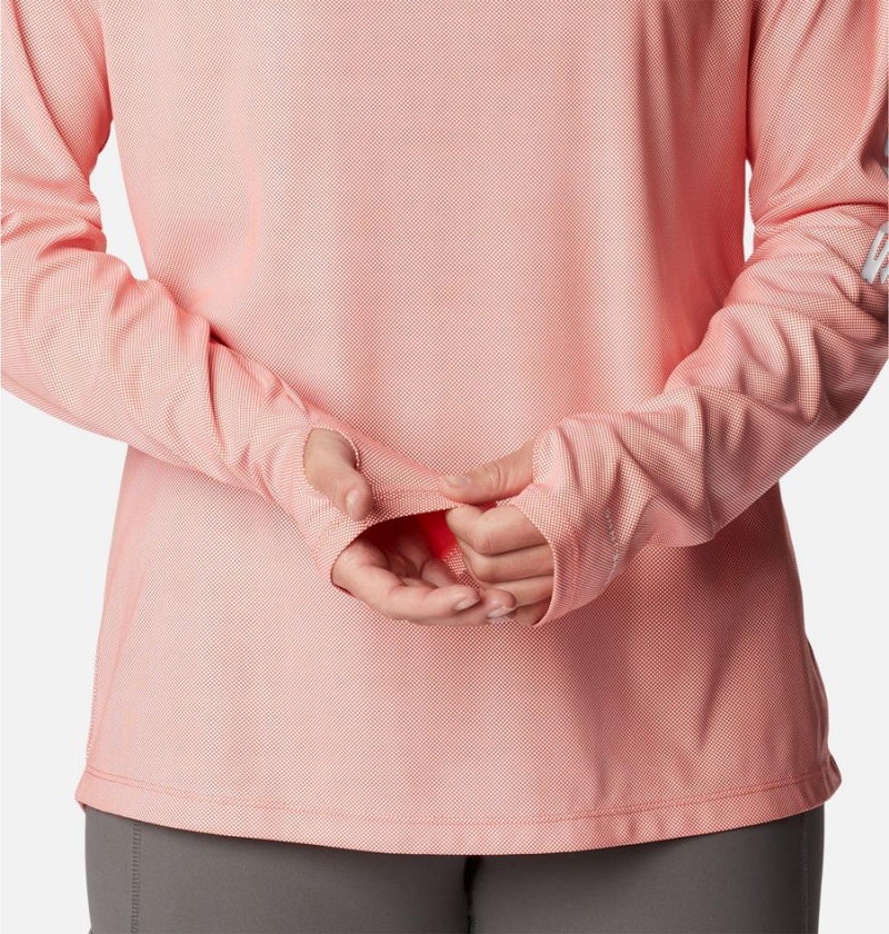 Columbia PFG Tidal Deflector Women's Hoodie Pink | DWONHT-615