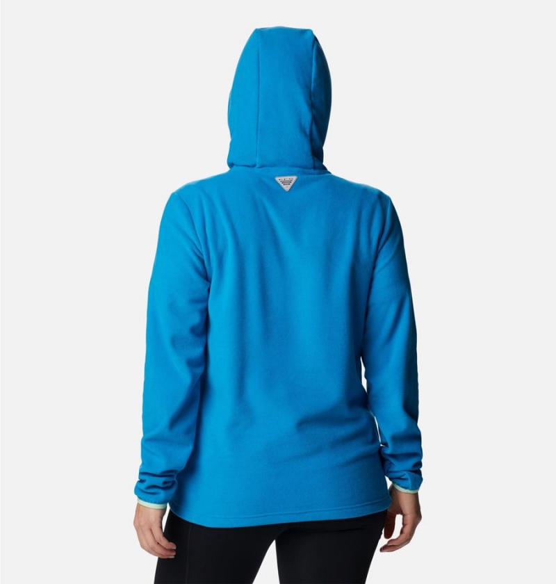 Columbia PFG Tidal Fleece Women's Hoodie Blue | DUJKFE-734