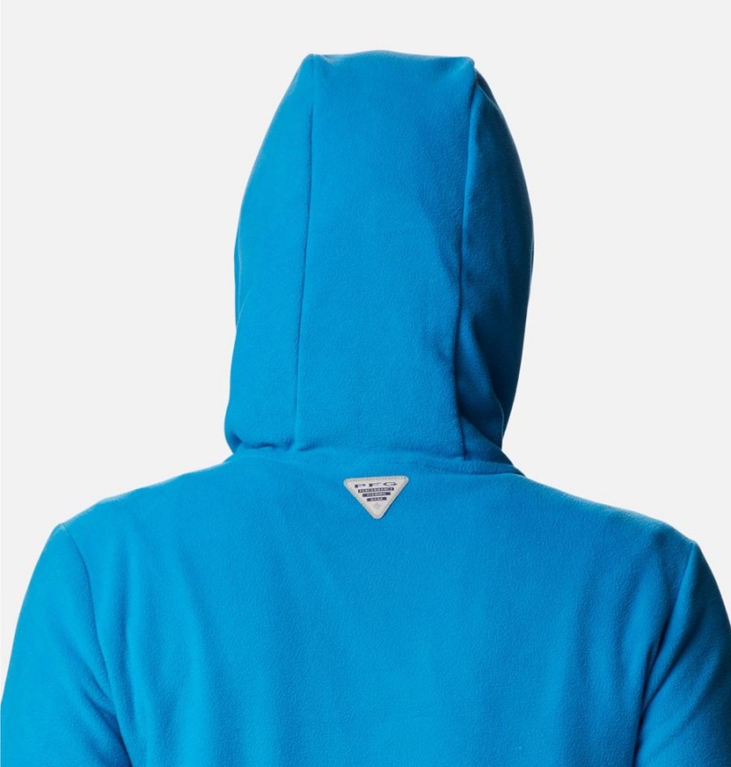 Columbia PFG Tidal Fleece Women's Hoodie Blue | DUJKFE-734