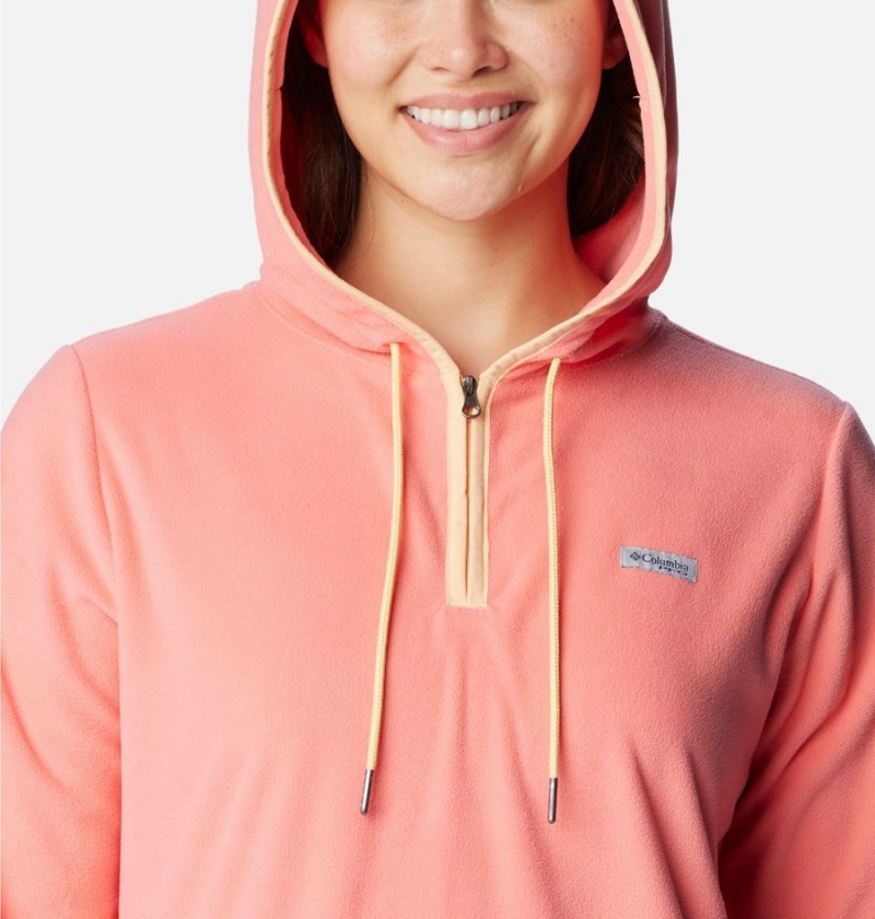 Columbia PFG Tidal Fleece Women's Hoodie Coral | NOJGLQ-018