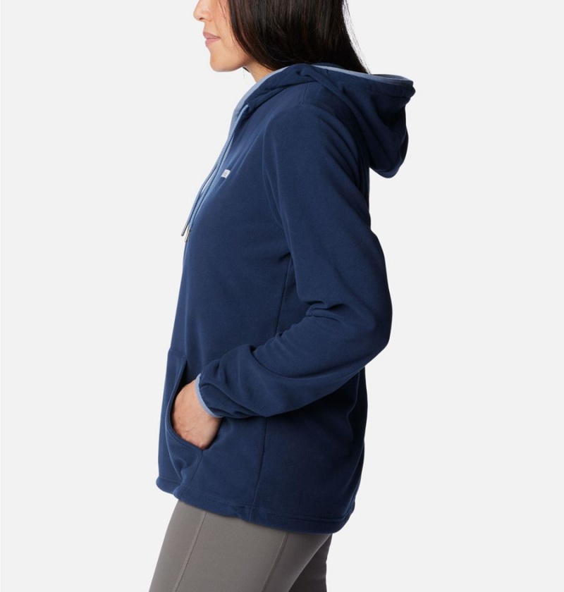 Columbia PFG Tidal Fleece Women's Hoodie Navy | ZSWLHQ-160