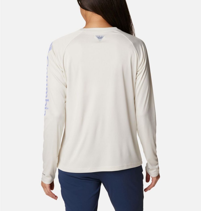 Columbia PFG Tidal II Long Sleeve Women's T-Shirt Beige | RWMVGF-789