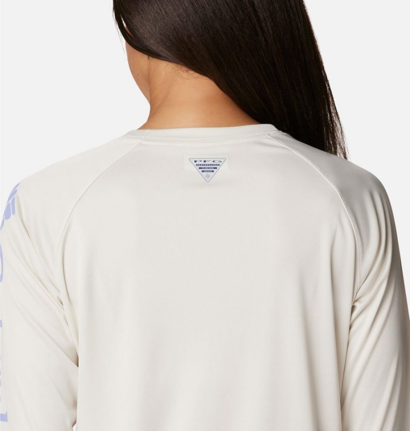 Columbia PFG Tidal II Long Sleeve Women's T-Shirt Beige | RWMVGF-789