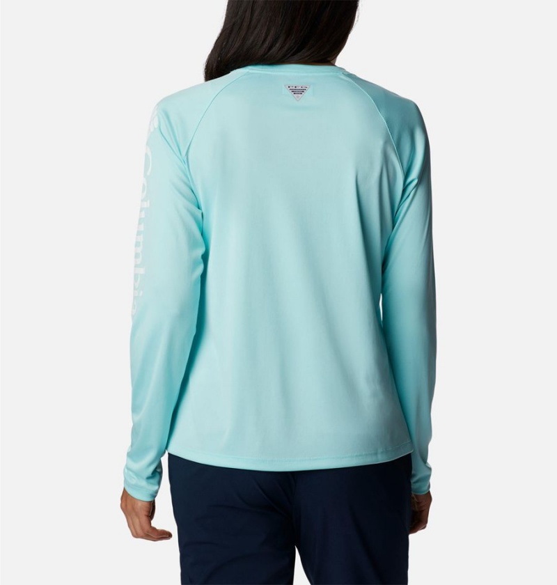 Columbia PFG Tidal II Long Sleeve Women's T-Shirt Turquoise | OSLDRG-543