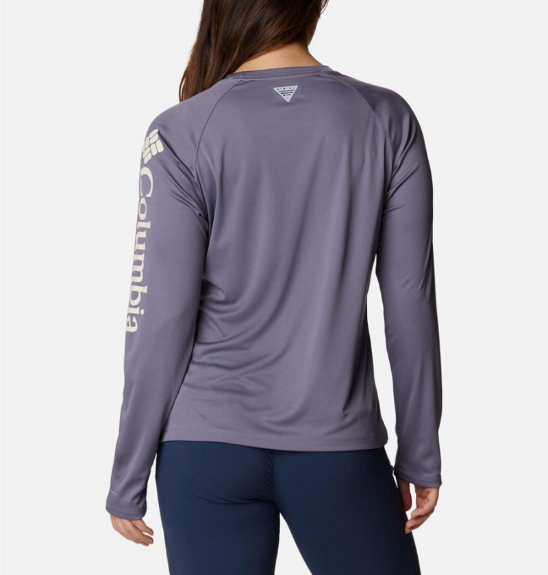 Columbia PFG Tidal II Long Sleeve Women's T-Shirt Purple | TRIYCQ-936
