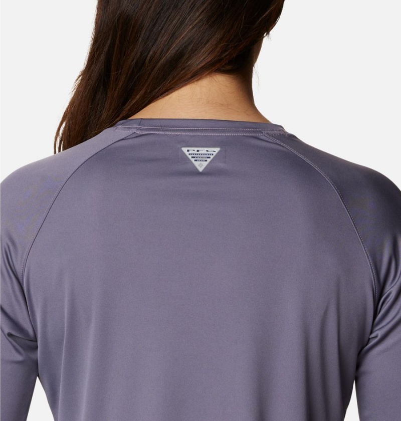 Columbia PFG Tidal II Long Sleeve Women's T-Shirt Purple | TRIYCQ-936