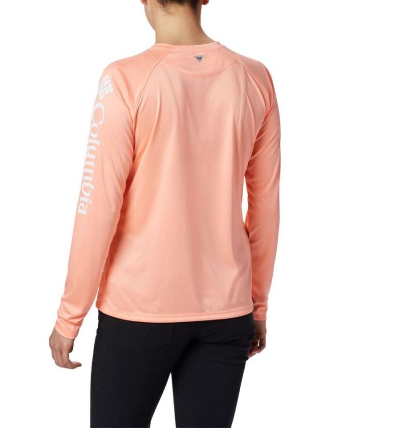Columbia PFG Tidal II Long Sleeve Women's T-Shirt Orange | YCNRJF-632