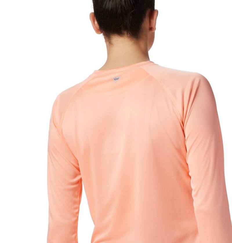 Columbia PFG Tidal II Long Sleeve Women's T-Shirt Orange | YCNRJF-632