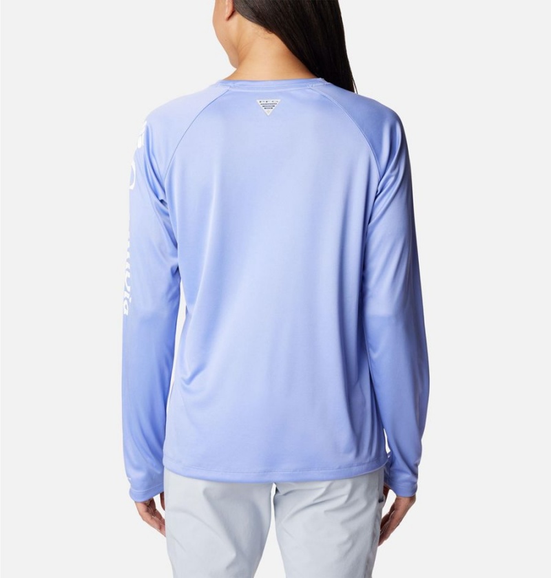 Columbia PFG Tidal II Long Sleeve Women's T-Shirt Purple | ZOBWUY-369