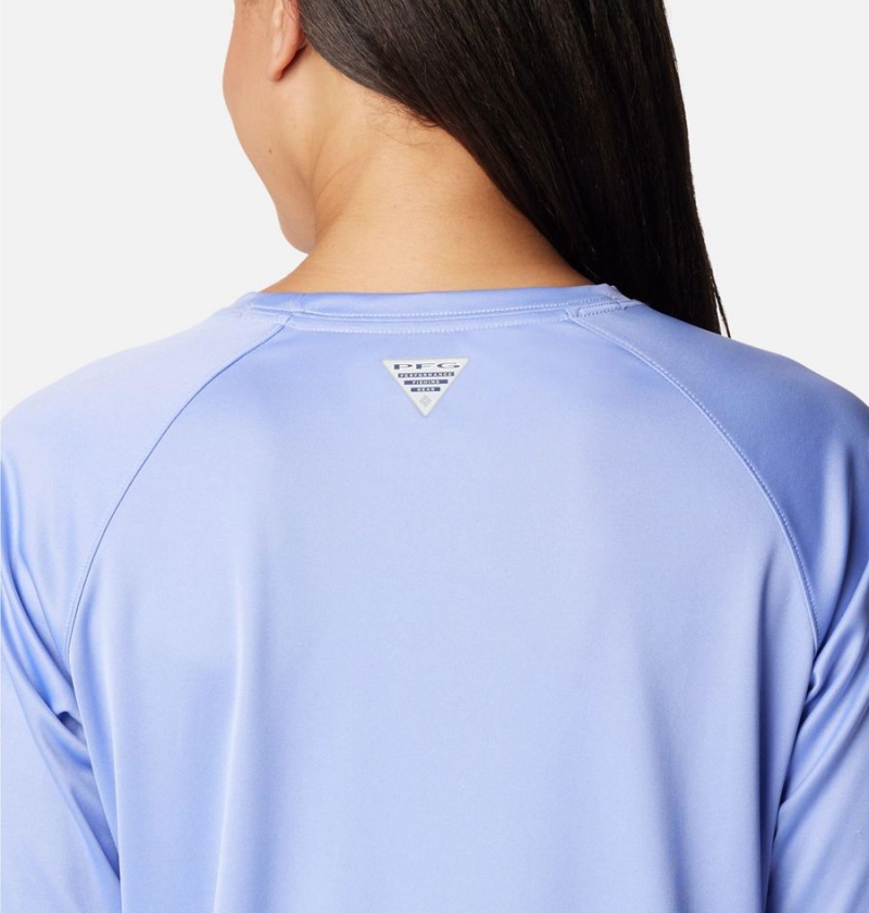 Columbia PFG Tidal II Long Sleeve Women's T-Shirt Purple | ZOBWUY-369