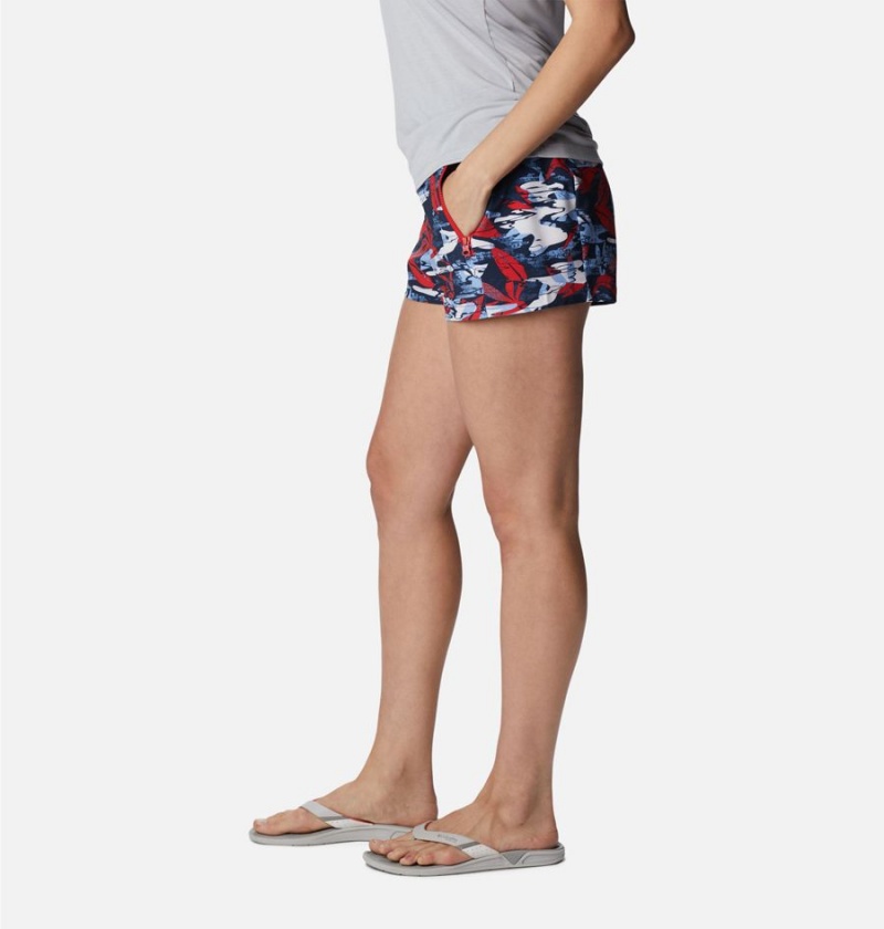 Columbia PFG Tidal II Women's Shorts Red | RKWIEV-563