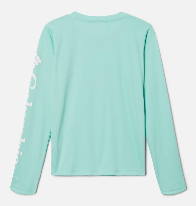 Columbia PFG Tidal Long Sleeve Kids' T-Shirt Green | QVCPMK-870