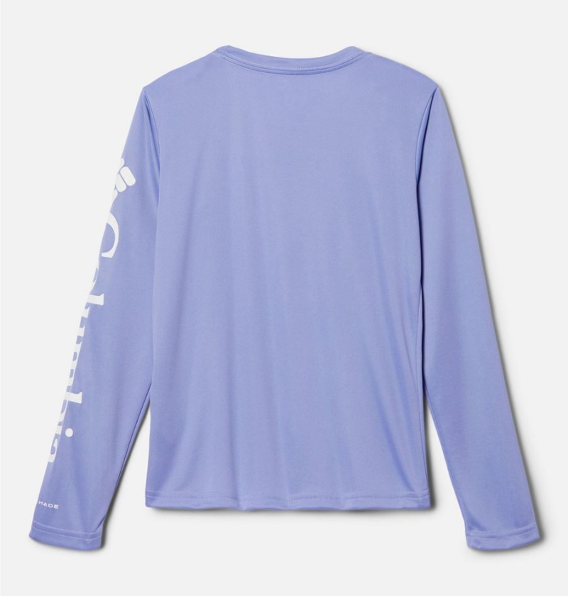 Columbia PFG Tidal Long Sleeve Kids' T-Shirt Purple | XZDCJY-801
