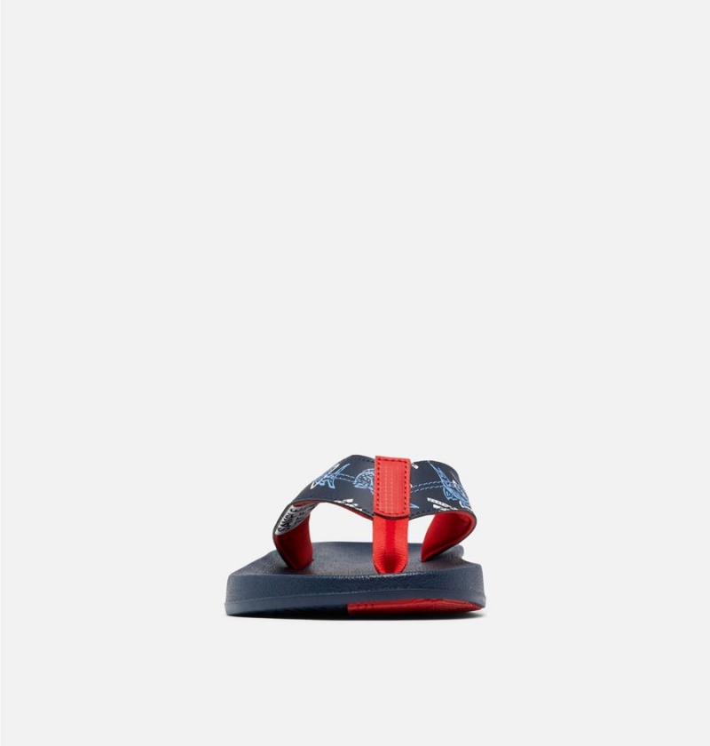Columbia PFG Tidal Ray Flip Flop Men's Sandals Navy | XABNCE-572