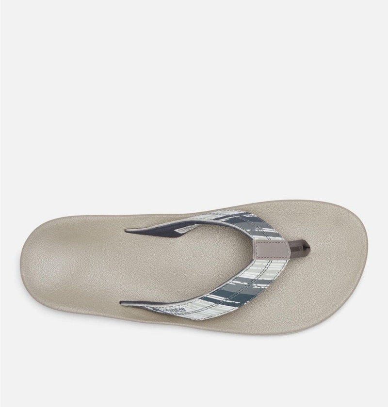 Columbia PFG Tidal Ray Flip Flop Men's Sandals Beige | VPWZXL-873