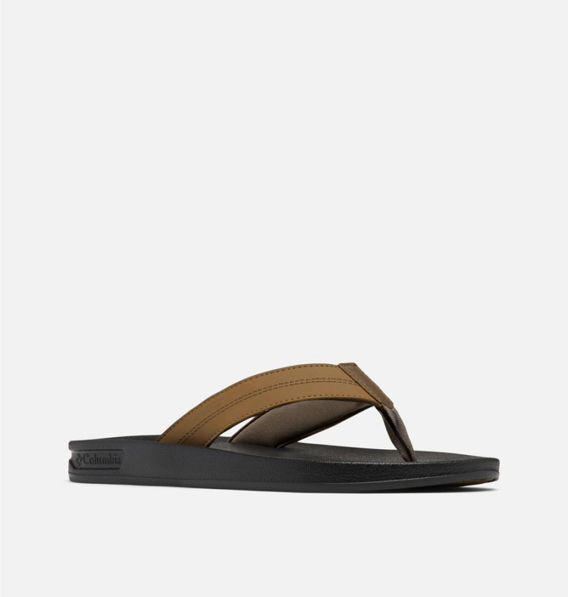 Columbia PFG Tidal Ray Flip Flop Men's Sandals Olive | OCPUVJ-042