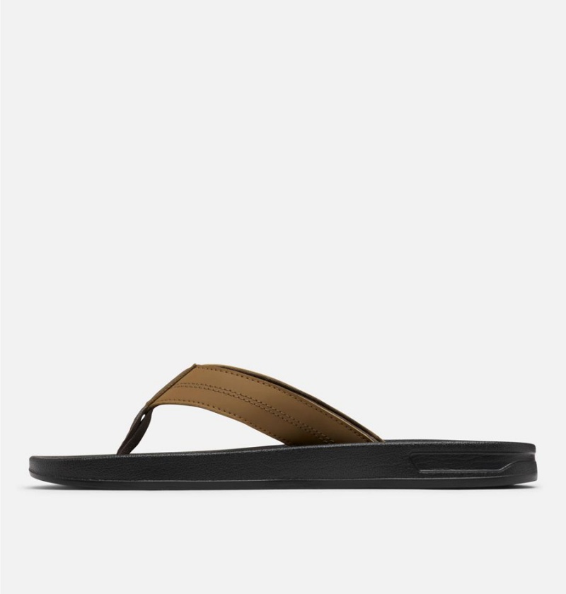 Columbia PFG Tidal Ray Flip Flop Men's Sandals Olive | OCPUVJ-042