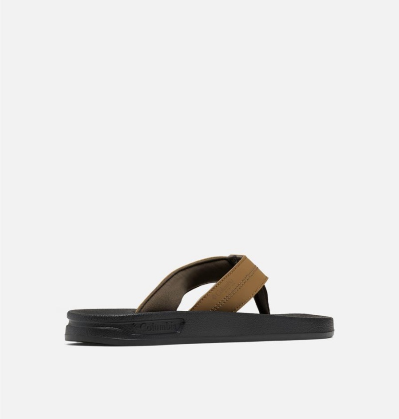 Columbia PFG Tidal Ray Flip Flop Men's Sandals Olive | OCPUVJ-042