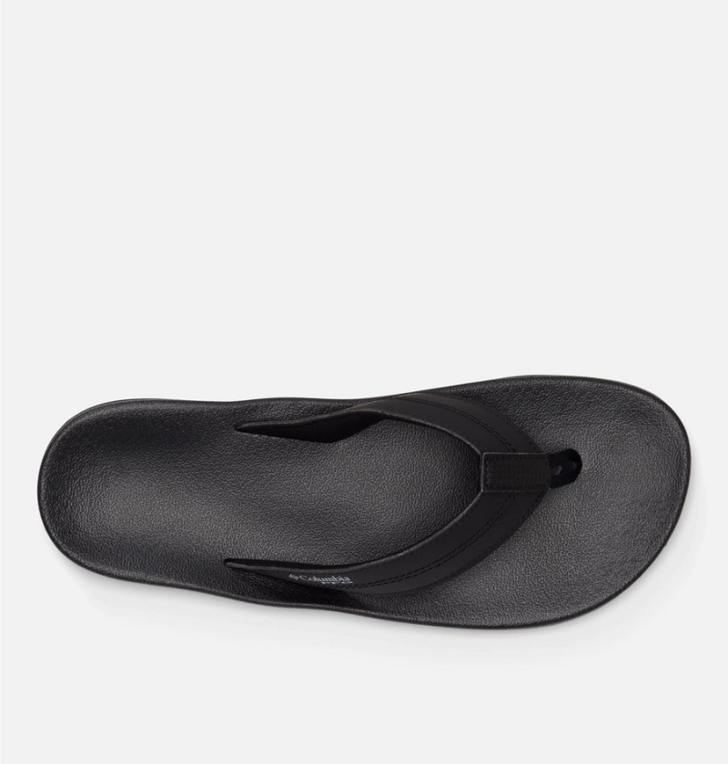 Columbia PFG Tidal Ray Flip Flop Men's Sandals Black | WUFJMH-053