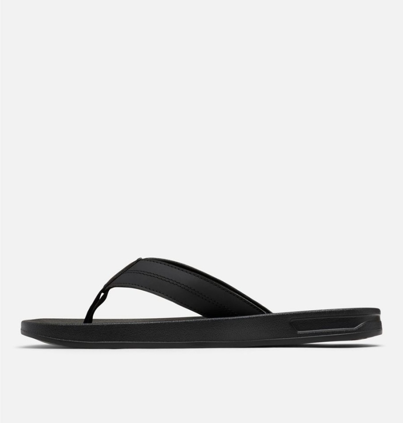 Columbia PFG Tidal Ray Flip Flop Men's Sandals Black | WUFJMH-053