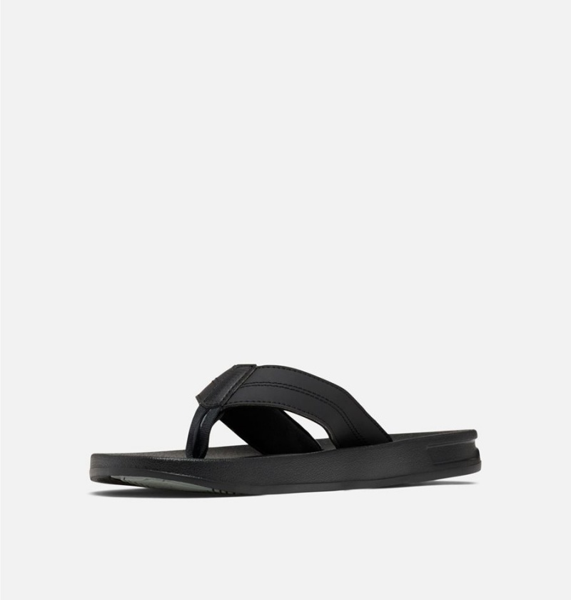 Columbia PFG Tidal Ray Flip Flop Men's Sandals Black | WUFJMH-053