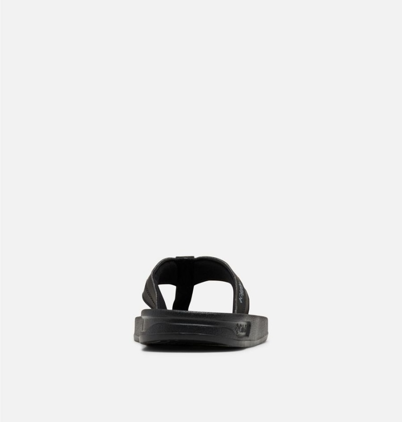 Columbia PFG Tidal Ray Flip Flop Men's Sandals Black | WUFJMH-053