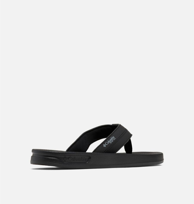 Columbia PFG Tidal Ray Flip Flop Men's Sandals Black | WUFJMH-053