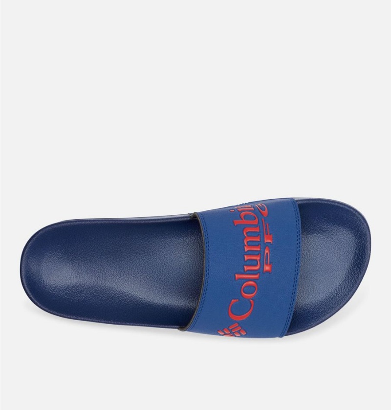 Columbia PFG Tidal Ray Slide Men's Sandals Blue | SNOQIA-302