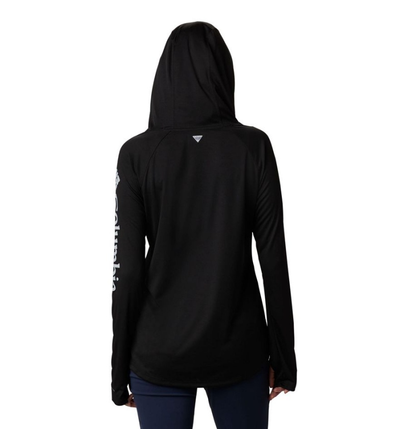 Columbia PFG Tidal Tee Women's Hoodie Black | EFBQJN-378
