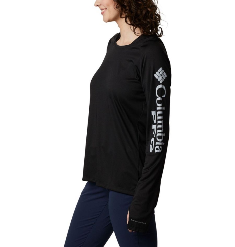 Columbia PFG Tidal Tee Women's Hoodie Black | EFBQJN-378