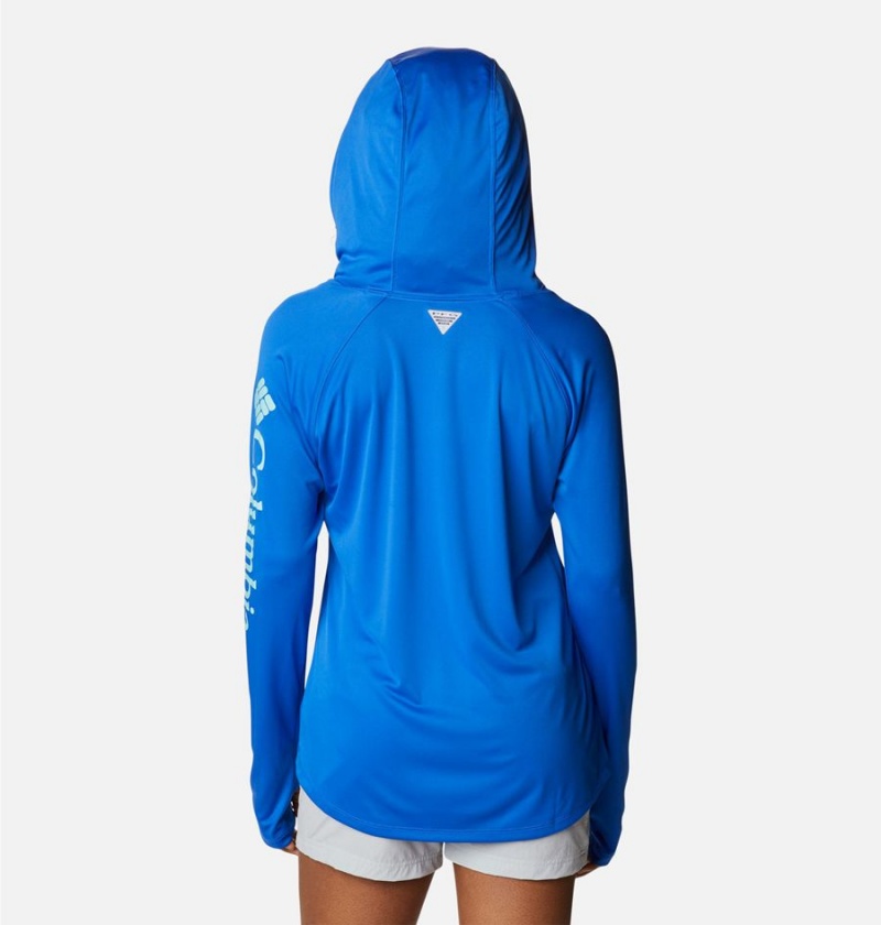 Columbia PFG Tidal Tee Women's Hoodie Blue | THGQPU-681