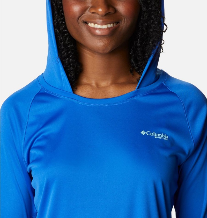 Columbia PFG Tidal Tee Women's Hoodie Blue | THGQPU-681