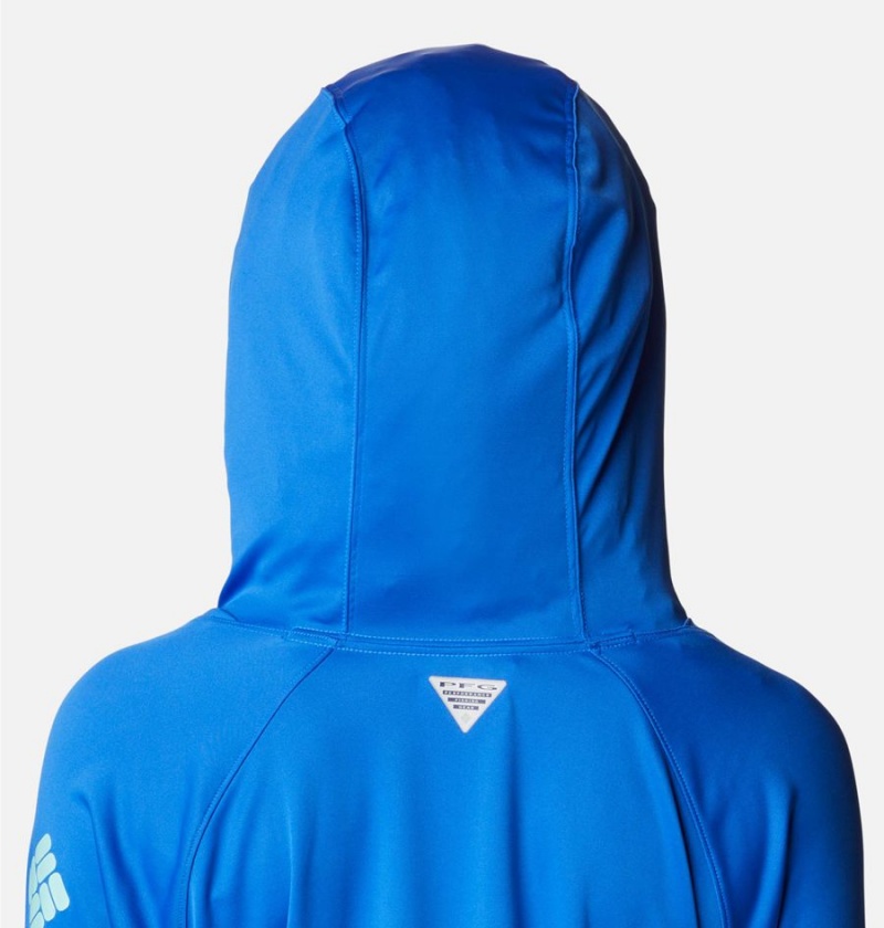 Columbia PFG Tidal Tee Women's Hoodie Blue | THGQPU-681